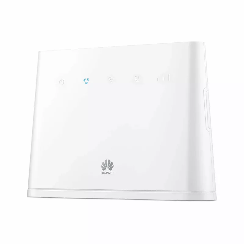 Tischrouter HUAWEI B311-221 Single-Band 2,4 GHz Wi‑Fi 4 (802.11n), Gigabit Ethernet, 4G LTE, SIM-Slot, RJ-11, 12V 1A, weiß