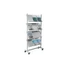 Helit H6813499 - Metall - Grau - 4 Regale - 750 mm - 390 mm - 1580 mm