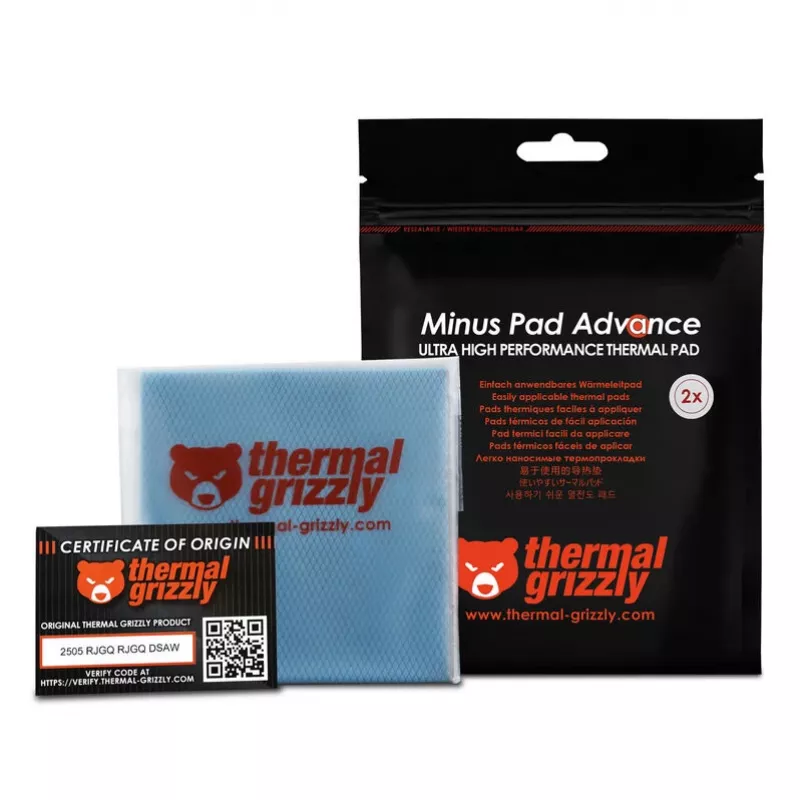 Thermal Grizzly Minus Pad Advance - 100 x 100 x 2,0 mm, 2 Stück