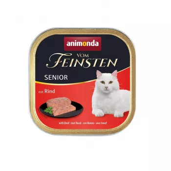 Animonda Vom Feinsten Senior Nassfutter für Katzen mit Rind, 100 g