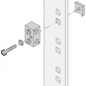 Schroff Erdungsblock 100MM (20118030)