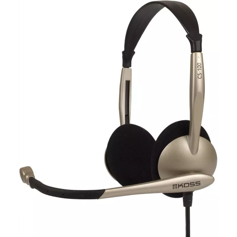 Koss CS100 Headset Kabelgebundenes Kopfband Büro/Callcenter Beige