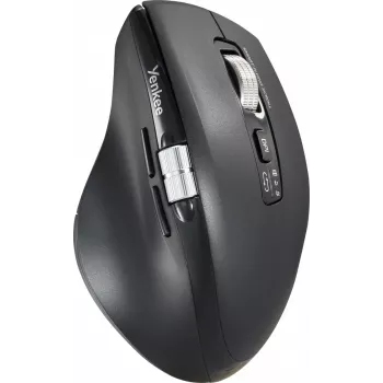 Kabellose Maus YENKEE SPIN DUAL 2095BK — kompakte optische Dual-Mode-Maus, Modell YMS 2095B SPIN