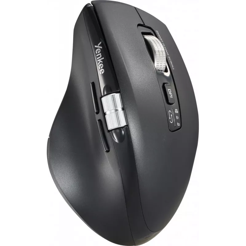 Kabellose Maus YENKEE SPIN DUAL 2095BK — kompakte optische Dual-Mode-Maus, Modell YMS 2095B SPIN