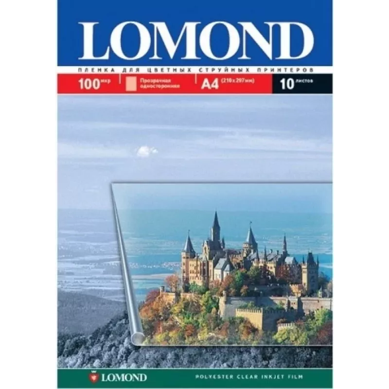 Lomond PET-Film für Tintenstrahldrucker Klar A4, 50 Blatt