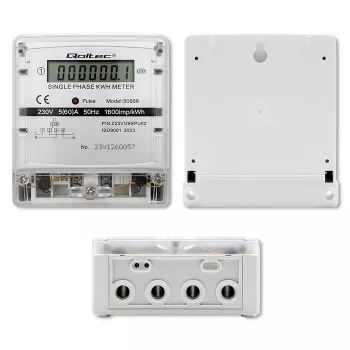 Einphasiger elektronischer Energieverbrauchszähler 230V LDC