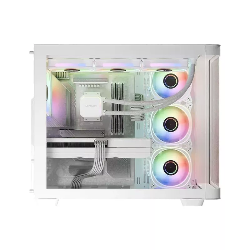 Computer case Midi LC-Power Gaming 8001W Pro-Storm Light, ATX, Schwarz