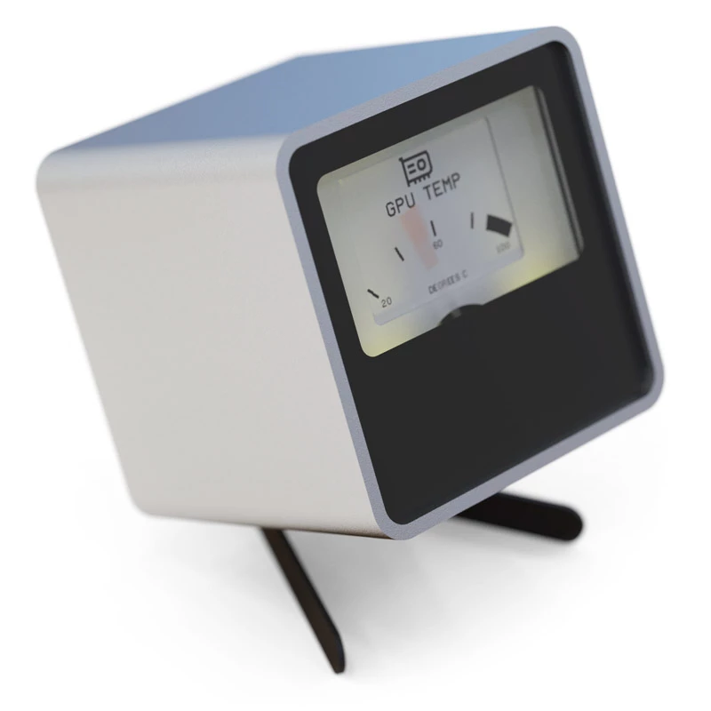 Dial Controller Streacom VU1-Dial Silber USB Typ-C — Drehregler für Systemlüfter, RGB- und Audiosteuerung