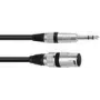 Audio-Kabel XLR (3-polig) auf 6,35 mm Omnitronic 3022075E 0,2 m Schwarz