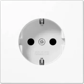 Schuko-Steckdose Jung LS 1520 N Alpinweiß — Unterputz-Steckdose, Jung LS1520NWW