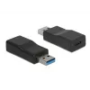 Kabeladapter DeLOCK 65696 USB 3.1 Gen 2 Typ-A auf Typ-C Schwarz
