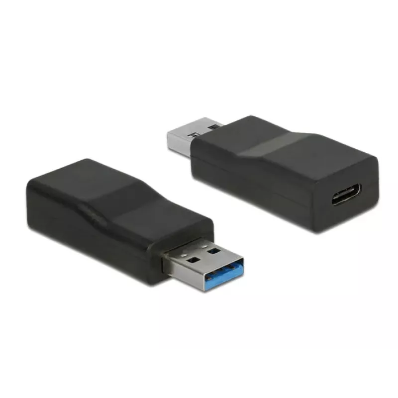 Kabeladapter DeLOCK 65696 USB 3.1 Gen 2 Typ-A auf Typ-C Schwarz