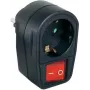 Schaltbare Steckdose Renkforce 1296317 — 2-polige schwarze Netzsteckdose