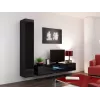 Cama geschlossen Schrank VIGO '180' 180/40/30 schwarz/schwarz glänzend