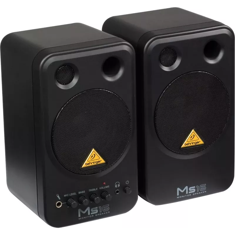 Behringer MS16 Lautsprecher 2-Wege Schwarz Kabelgebunden 16 W