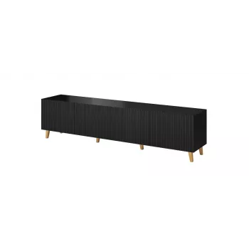 Cama RTV-Schrank PAFOS 200x42x52 schwarz matt