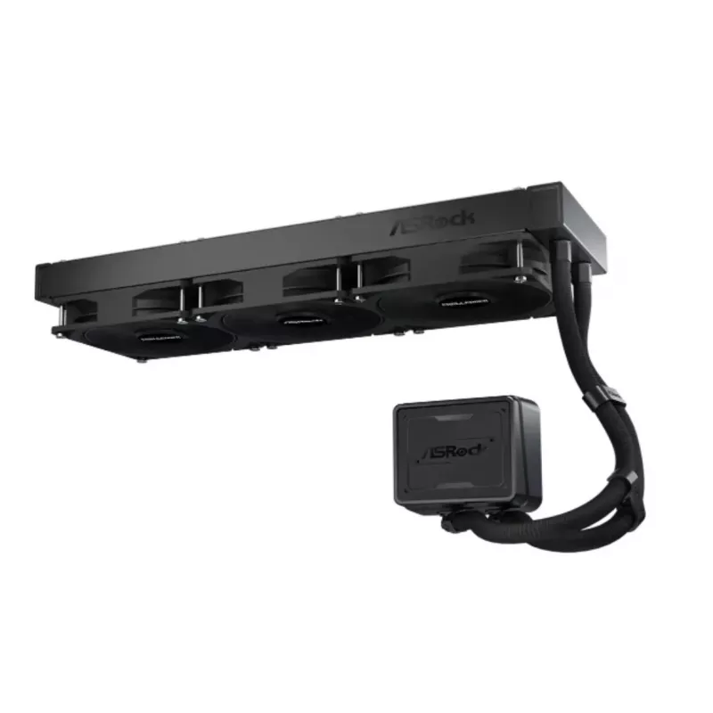 Flüssig-CPU-Kühler ASROCK Challenger Pure 360 Schwarz — 360-mm-Radiator, geschlossener AIO