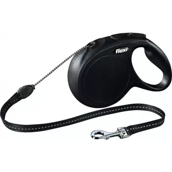 Flexi neu CLASSIC 8 m Schwarze einziehbare Hundeleine