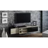 Cama TV-Schrank SIGMA1 180 Sonoma-Eiche/schwarz glänzend