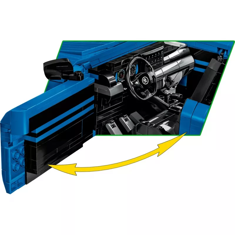 Bauklötze Cobi Skoda Octavia RS Modell (2405 Teile), ab 10 Jahren, Schwarz/Blau