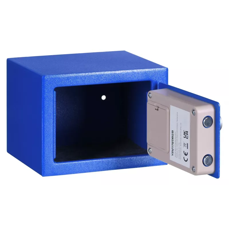 Freistehender Tresor Yale YSV/170/DB2/B Stahl Blau, Zahlenschloss, 3,8 l, Boden-/Wandmontage