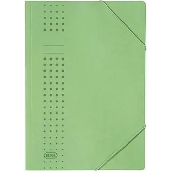 ELBA chic-Gummizugmappe aus Karton, A4, Grün (33470 GN) (33470 GN)