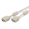 VGA-Monitorverlängerungskabel DIGITUS AK-310203-030-E — 3 m, VGA (D-Sub) auf VGA (D-Sub), 3Koax+7-Ader, Beige