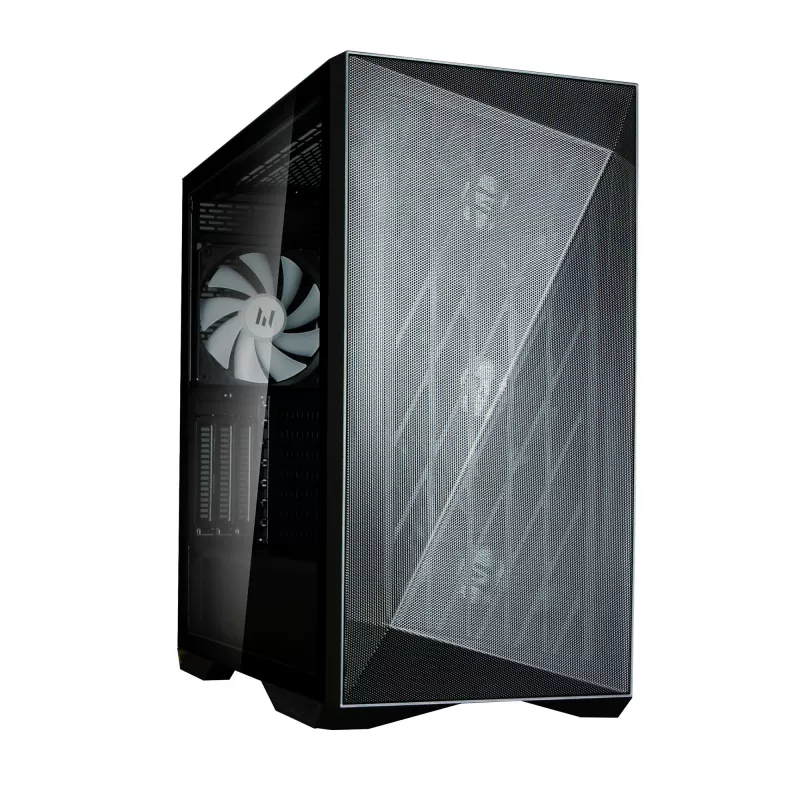 Zalman Z9 Iceberg MS Schwarz ATX Mid Tower PC-Gehäuse inklusive 4x 140 mm ARGB Lüfter - Midi/Mini Tower - ATX