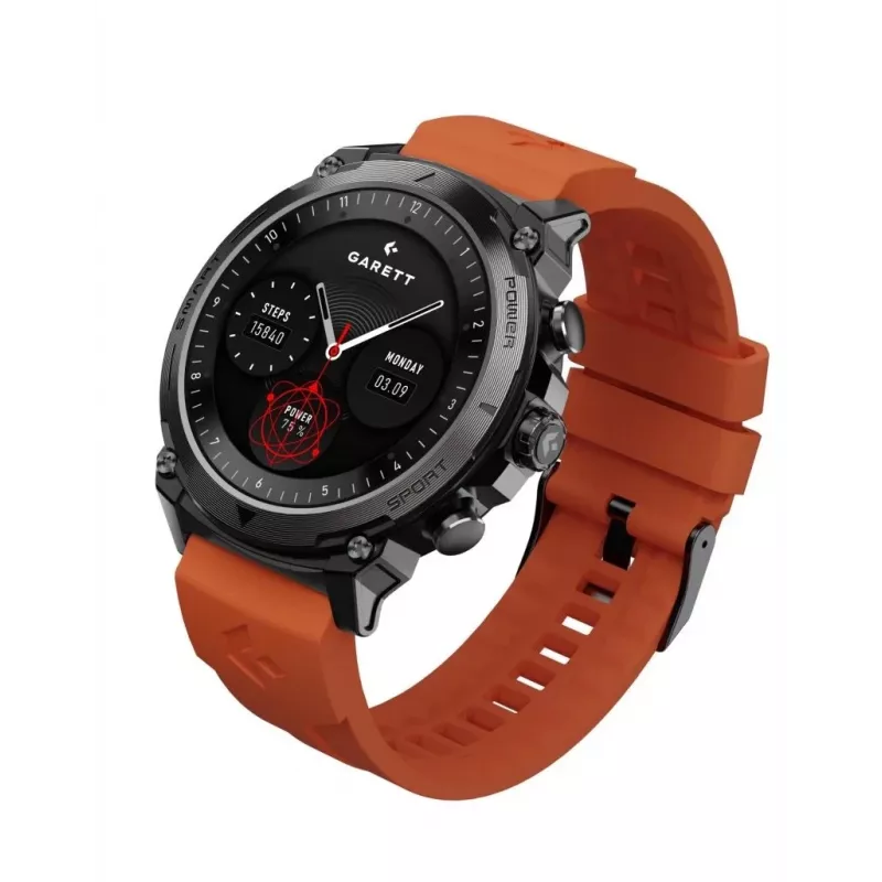 Smartwatch Garett Atom Schwarz Steel