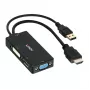 Lindy HDMI zu DisplayPort, DVI und VGA Konverter, 0,15 m, 2160p, Schwarz, DP STDP2600, DVI-D PS8222, VGA AG6200, 8 Bit, 0 - 65 °C