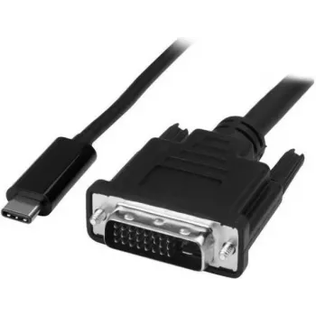 Microconnect USB3.1CDVI18B 1,8 m USB-C auf DVI-D schwarzes Videokabel-Adapter (USB3.1CDVI18B)
