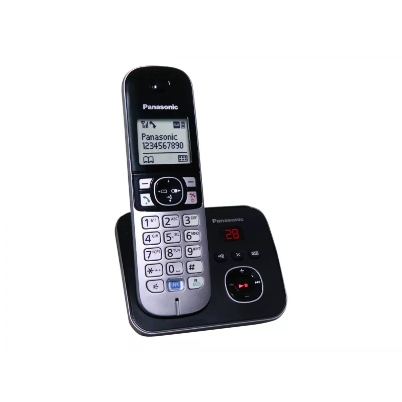 DECT-Telefon Panasonic KX-TG6821GB Schwarz