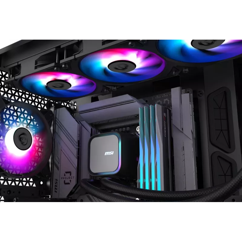 MSI MAG Coreliquid A13 360 Mainboard, Prozessor All-in-One-Flüssigkeitskühler 12 cm Schwarz 1 Stück