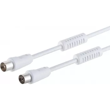 Koaxial-Antennenkabel ShiverPeaks 80207-128 – Weiß, Maximum Connectivity, 100 dB