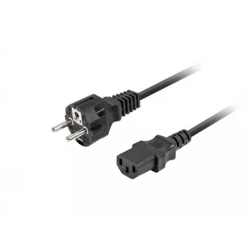 Netzkabel LANBERG CEE 7/7 auf C13 (C320) 1,8 m, gerade, schwarz