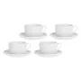 LA PORCELLANA BIANCA CORTE Set mit 4 Tassen und Untertassen 450 ml