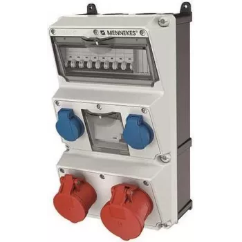 MENNEKES Steckdosenkombination 930013 AMAXX 2xCEE 5x16/32A 2xSchuko 4xLS 930013 (930013)