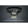 Stirnlampe Nitecore NU33, schwarz, 3 LEDs, 700 lm, Aluminium, USB wiederaufladbar, IP66