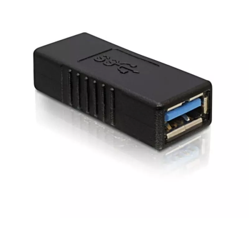 DELOCK USB 3.0-A Adapter USB-A auf USB-A schwarz, USB 3.0 Datenübertragung