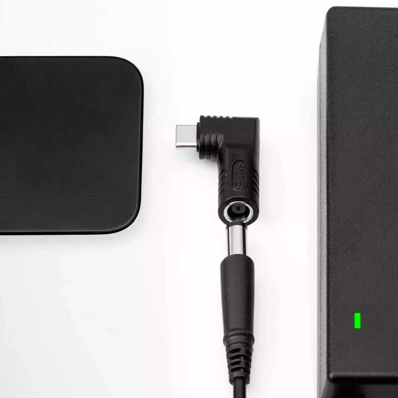Akyga AK-ND-D08 Adapter DC 5,5 x 1,7 mm auf USB-C PD für Notebook-Netzteile, 65 W, für Dell