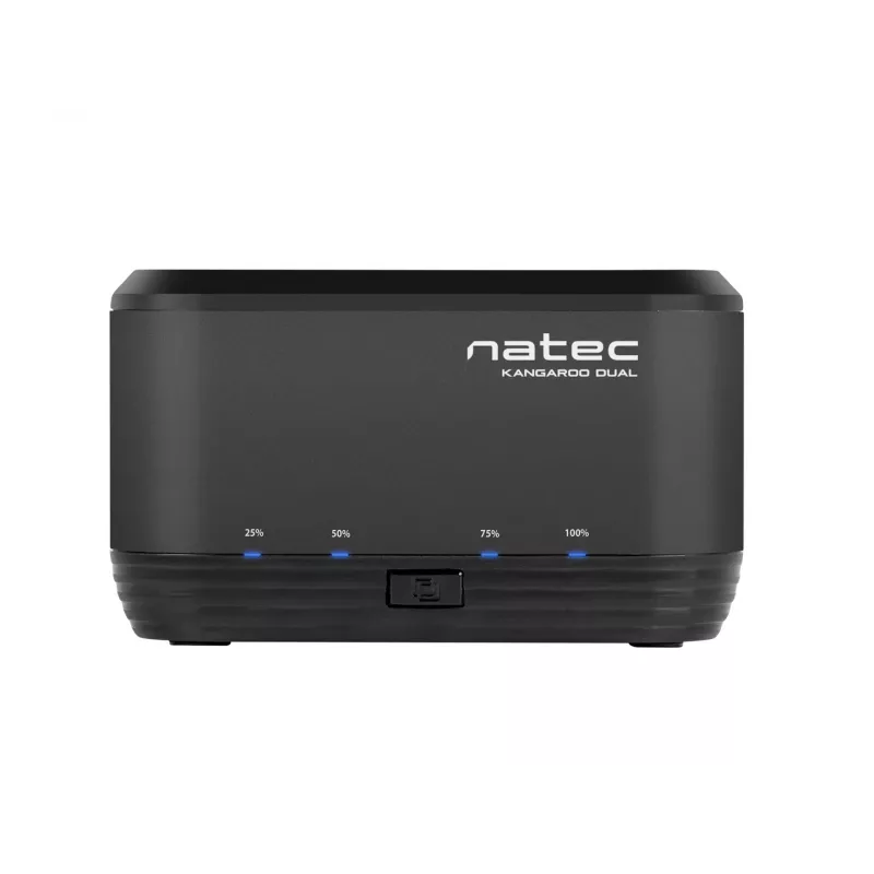 Festplatten-Dockingstation 2,5/3,5 USB 3.0 Natec Kangaroo Dual, Klonfunktion, Netzteil