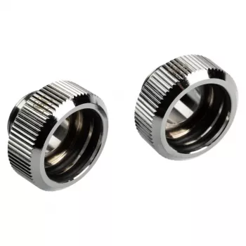 Adapter G1/4 Zoll Außengewinde auf 16 mm Hardtube BitsPower Touchaqua TA-FH16-GS, 2er-Pack, Silber
