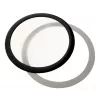 DEMCiflex Staubfilter 225 mm, rund - schwarz/weiß