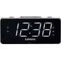 Lenco CR-18 - Uhr - Digital - FM - LED - 4,57 cm (1,8 Zoll) - Schwarz - Silber