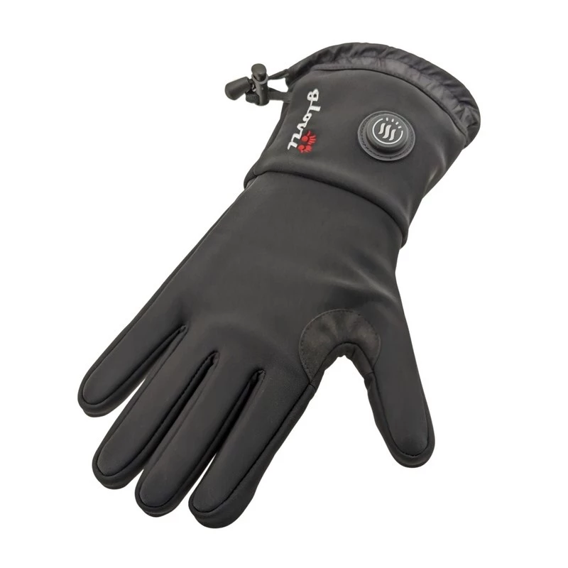 Handschuhe Glovii GLWM Polyester, Touchscreen, winddicht, wetterfest, gepolsterte Handfläche, rutschfest, Heizfunktion, S-M, schwarz