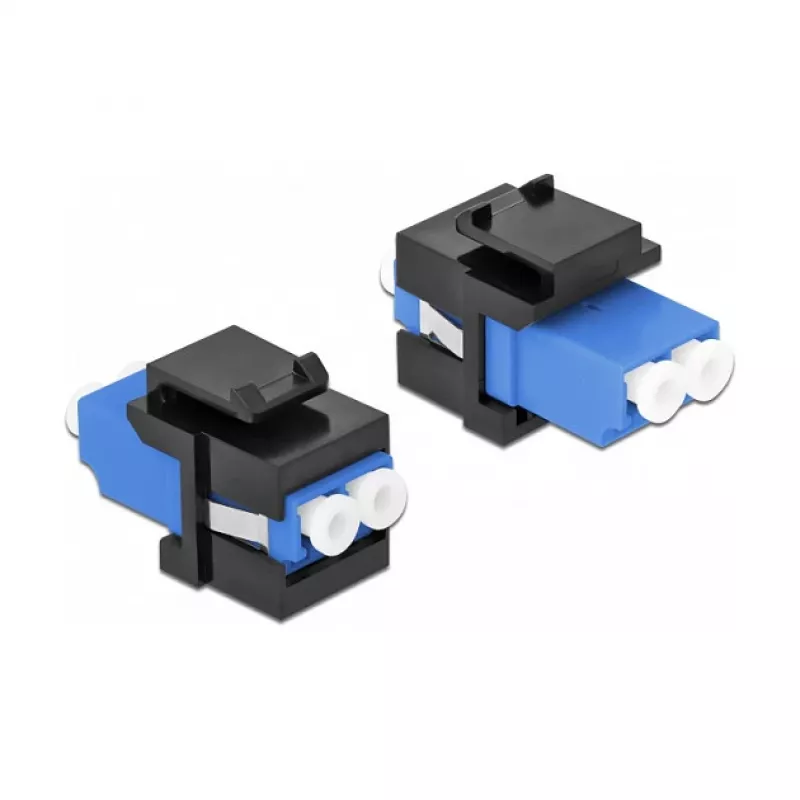 Keystone-Modul LC Duplex female zu LC Duplex female DeLOCK