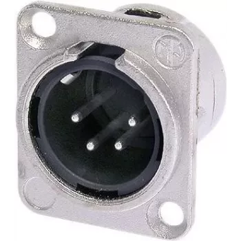 Neutrik NTR-NC4MDL1 - -30 - 80 °C - Schwarz - Silber - UL - UL 94 HB - IEC 61076-2-103 - IP 40 - IEC 68-2-20 (NC4MDL1)