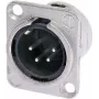 Neutrik NTR-NC4MDL1 - -30 - 80 °C - Schwarz - Silber - UL - UL 94 HB - IEC 61076-2-103 - IP 40 - IEC 68-2-20 (NC4MDL1)