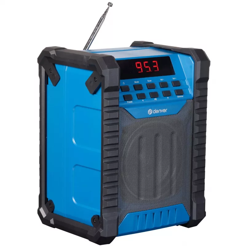 Denver WRB-60 FM-Transmitter Bluetooth Blau, Grau