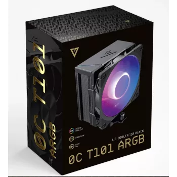 MODECOM Volcano 0C T101 ARGB Prozessor-Luftkühler 12 cm Schwarz